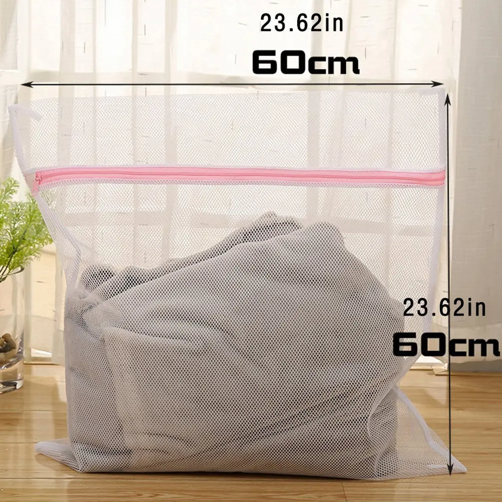 

Zippered Mesh Laundry Wash Bags Foldable Underwear Washing Machine Clothes Protection Clothes Organizer