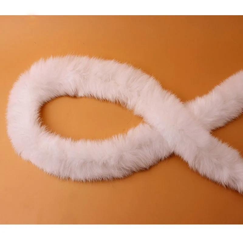 1 ярд лента из искусственного кроличьего меха пушистая отделка аксессуары сделай