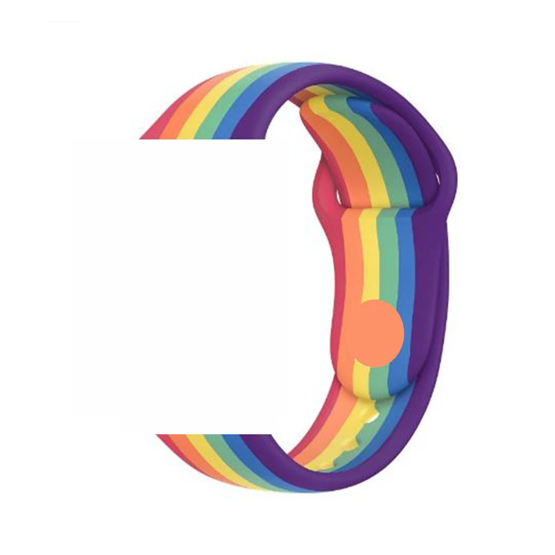 

44mm Silicone Strap Band for smart Watch Series 6/5 42mm Rubber Wrist Bracelet Adapter for W26 FK78 IWO 12 11