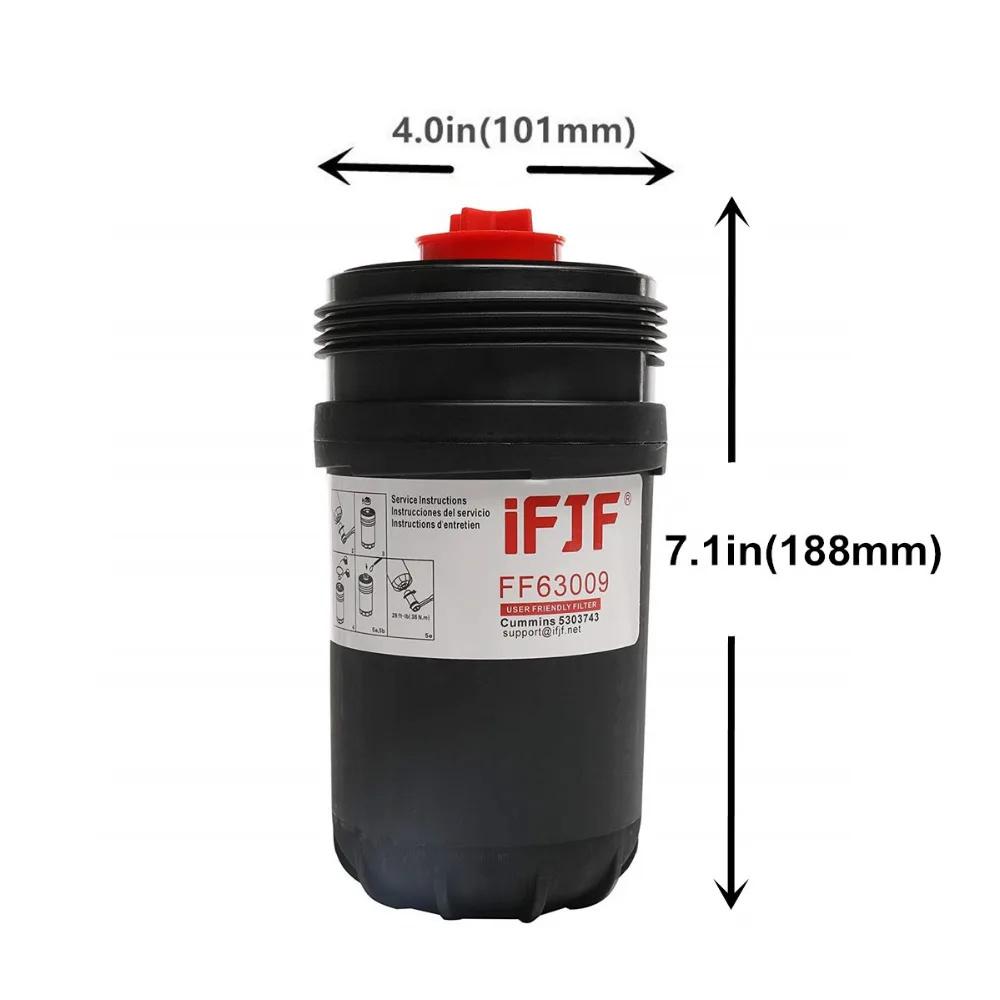 FF63009 топливный фильтр для Cummins 5303743 заменяет FF63008 элемент FH22168 с высокой производительностью Cummins BL серии (art.: 7ab35aa57) - 7ab35aa57