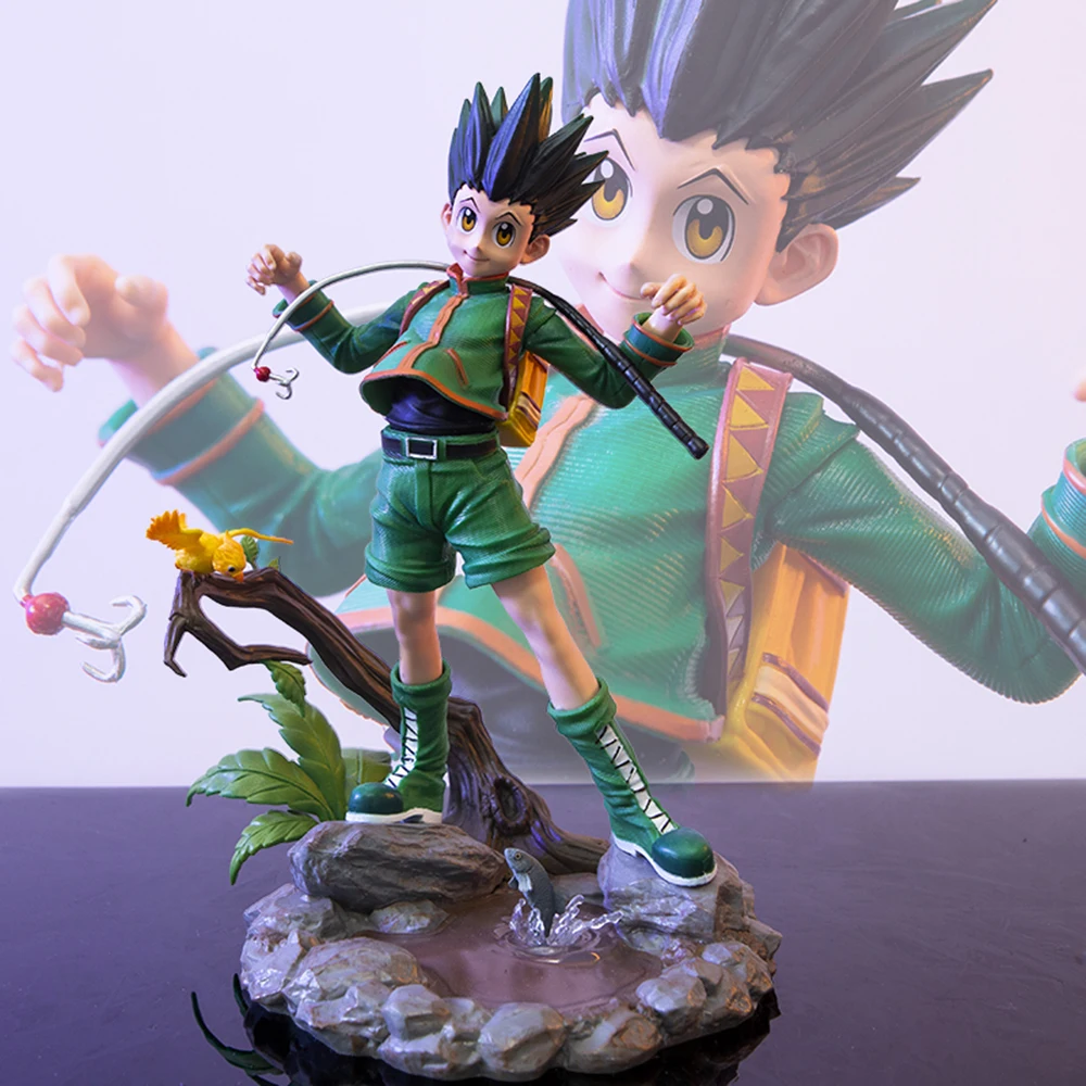 

Anime Figure HUNTER X HUNTER Gon Freecss / Killua Zoldyck PVC Action Figure Collectible Model Toy 18cm Children Gift