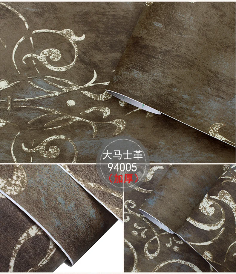 

European style Damascus Self-adhesive Wallpapers Living Room Background Wall Decoration Home Decoration Waterproof Wall Stickers