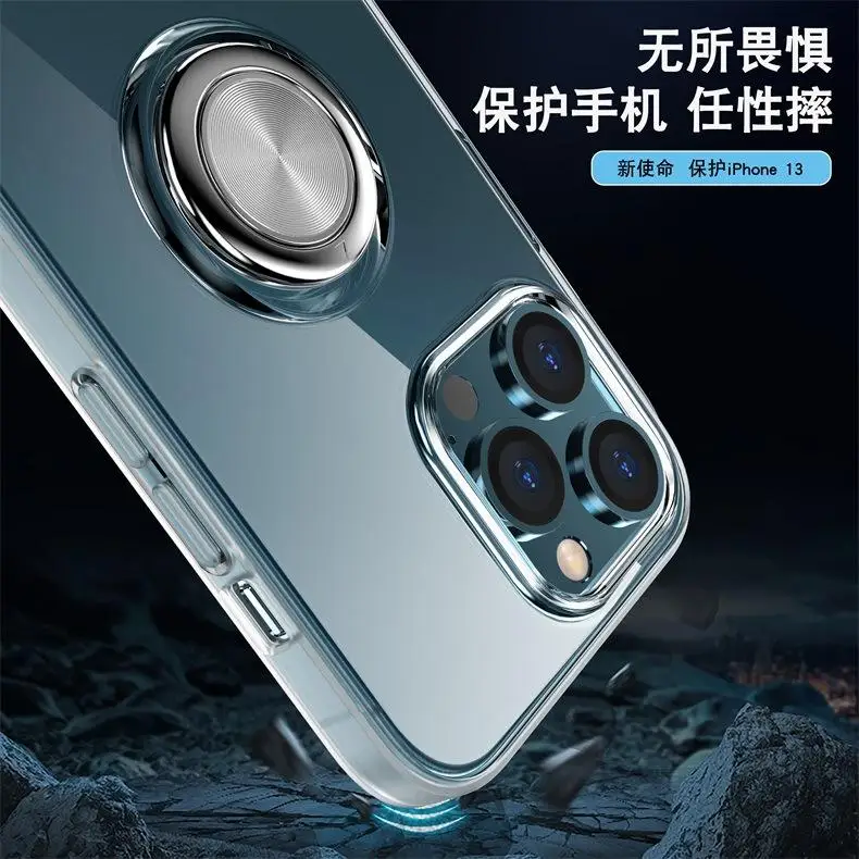 Магнитные чехлы для телефонов с кольцом-держателем IPhone 13 12 11 Pro Max Mini TPU +