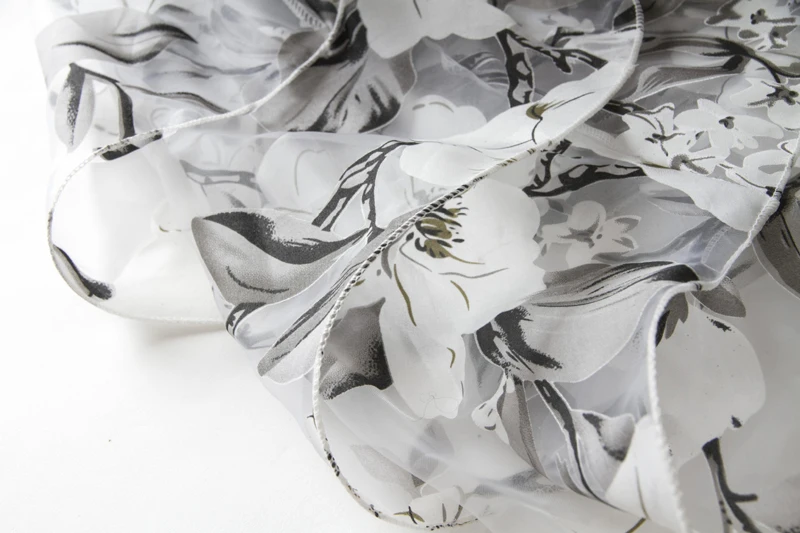 Летнее женское асимметричное платье большого размера длинное кружевное