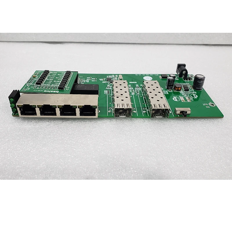Обратное питание PoE коммутатор 4x1 0M/100M/1000M Port & 2 SFP Gigabit Ethernet switch PCB Материнская