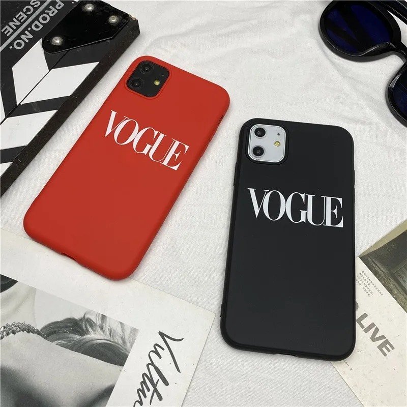 

fashion magazine soft case for iphone 11 pro x xs max xr 8 7 6 6s plus SE 2 silicone phone cover vogue trend coque funda capa