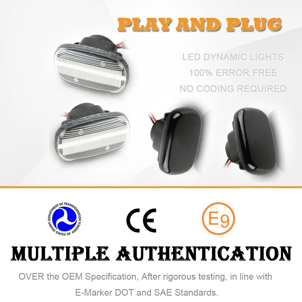 

LED Side Marker turn signal Dynamic Lights for Toyota Avensis Camry Caldina Celica Corolla Fielder Harrier Hilux Paseo RAV4 Vios