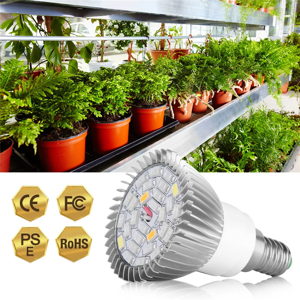 

18LEDs/18w 28LEDs/28w Plants Grow Light Full Spectrum Plant Light for Indoor Plant Vegetable Growing Lamp E27 E14 UG10 LED Lamp