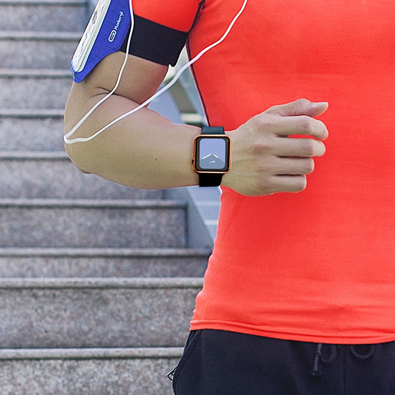 PC Пластиковый корпус для Apple Watch 44 мм 40 Защитная пленка экрана iwatch 42 38 серия 5 4 3 2