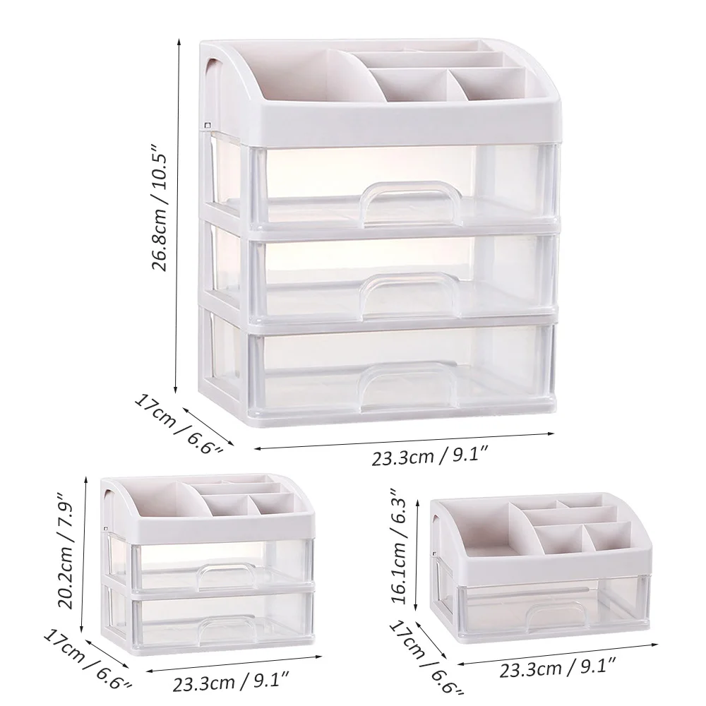 

Makeup Organizer For Cosmetic Plastic Cosmetic Storage Box Jewelry Container Makeup Storage Case Makeup Brush Holder