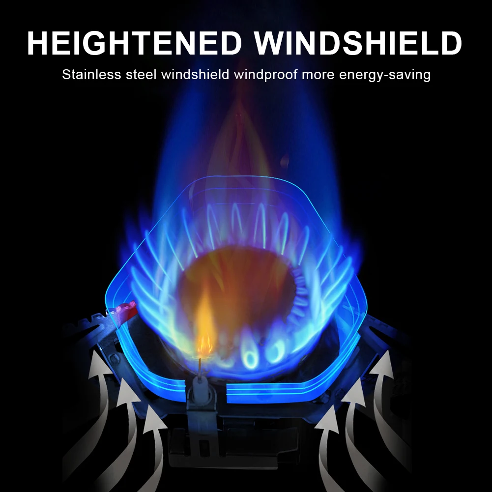 

Portable Camping Stove Burner 3500W Outdoor Gas Burner Folding Ultralight Windproof Backpacking Butane Stove For Outdoor Hiking