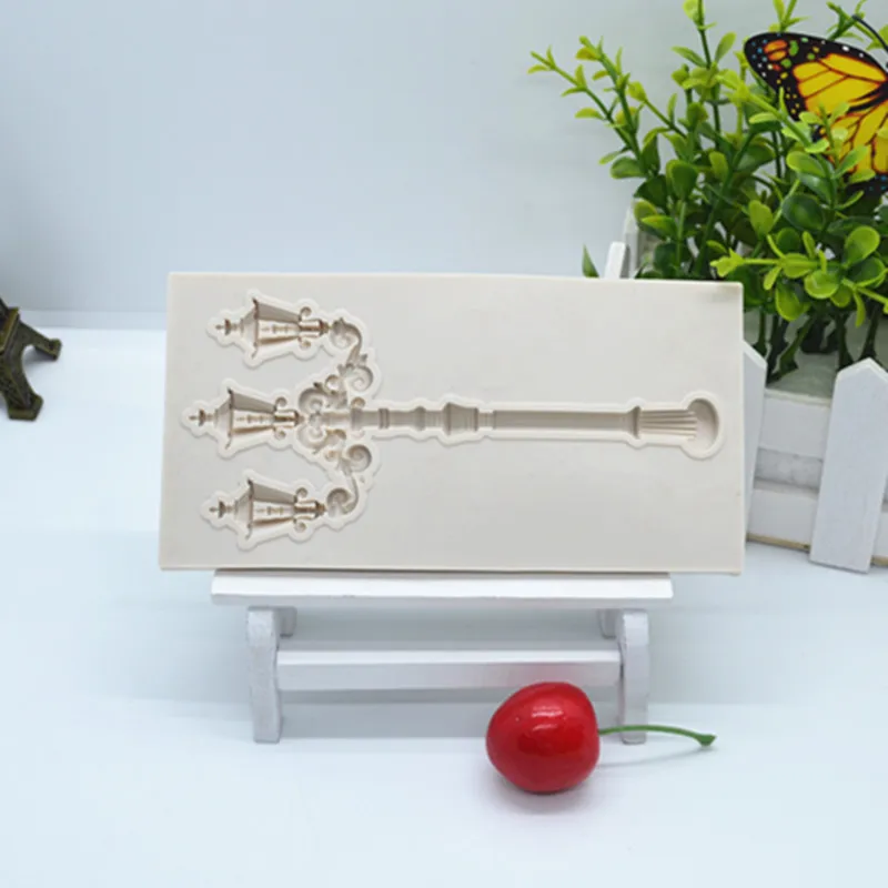 

1pc Street lamp cake mold fondant mould cake decorating tools silicone mold DIY Kitchen Baking Tools FTM1908
