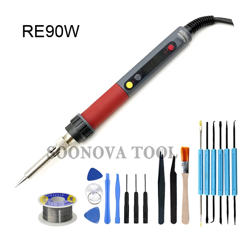 New CXG 60W/90W/110W Electric soldering Iron Temperature Adjustable LCD Digital Display Welding Solder Rework Station | Инструменты
