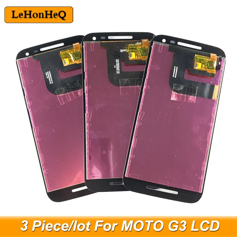 3 шт./лот AMOLED LCD для Motorola Moto G3 G 3rd Gen XT1544 XT1550 XT1540 XT1541 ЖК дисплей сенсорный экран