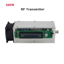 New High Quality 0-200W Adjustable 87.5-108MHz FM Transmitter Radio Station Ham Full Protection Design Support SD Card MP3