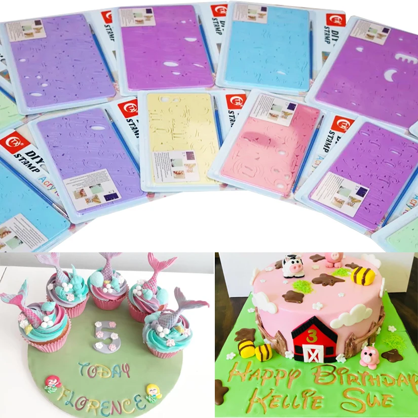 Акриловая рельефная форма для Хэллоуина Рождественская буква номер мальчик