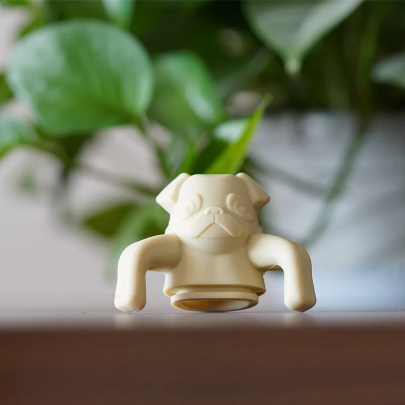 

Silicone Tea Infuser Funny Puppy Doberman Tea Leak Tea Herbal Tool Scented Tea Kitchen Immersion Strainer Teapot Gadget