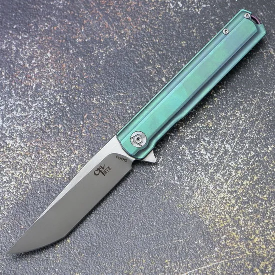green CH3513 шарикоподшипник складной нож M390 лезвие титановая ручка Открытый Отдых Охота Тактические карманные Фруктовые Ножи EDC инструменты - Цвет: green