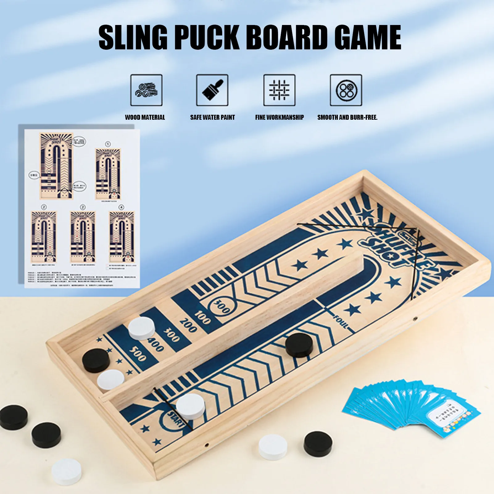 

Sling Puck Games Table Hockey Game Fast Sling Puck Board Game Fun Toy Catapult Chess Parent-child Interactive Toy For Child