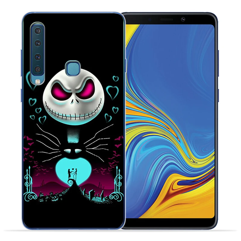 Смешной силиконовый чехол Jack Skellington на Хэллоуин для телефона Samsung A3 A5 A6 A7 A8 A9 2015 2016