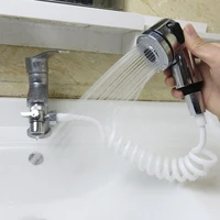faucet shower head bathroom spray drains strainer hose sink washing hair wash shower