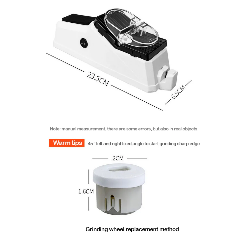 

USB Electric Knife Sharpener Multifunctional Kitchen Double-sided Knife Sharpener Diamond Steel Ceramic Home Knife Sharpener