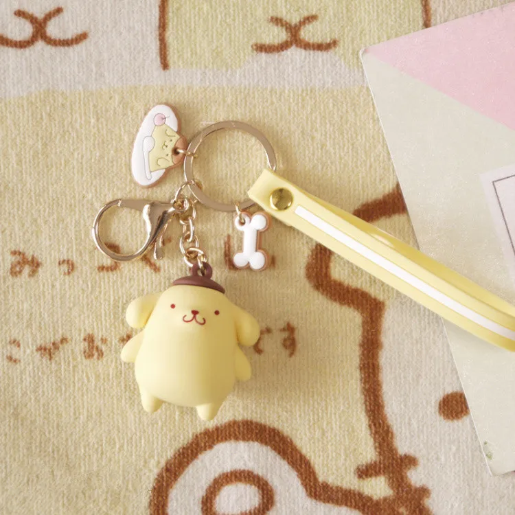 I19 Мультфильм куроми брелок ПВХ брелок Pom Purin Cinnamoroll Bad Марка Badtz Maru Милая забавная Новинка Персонализированная подвеска ювелирные изделия - Цвет: I19