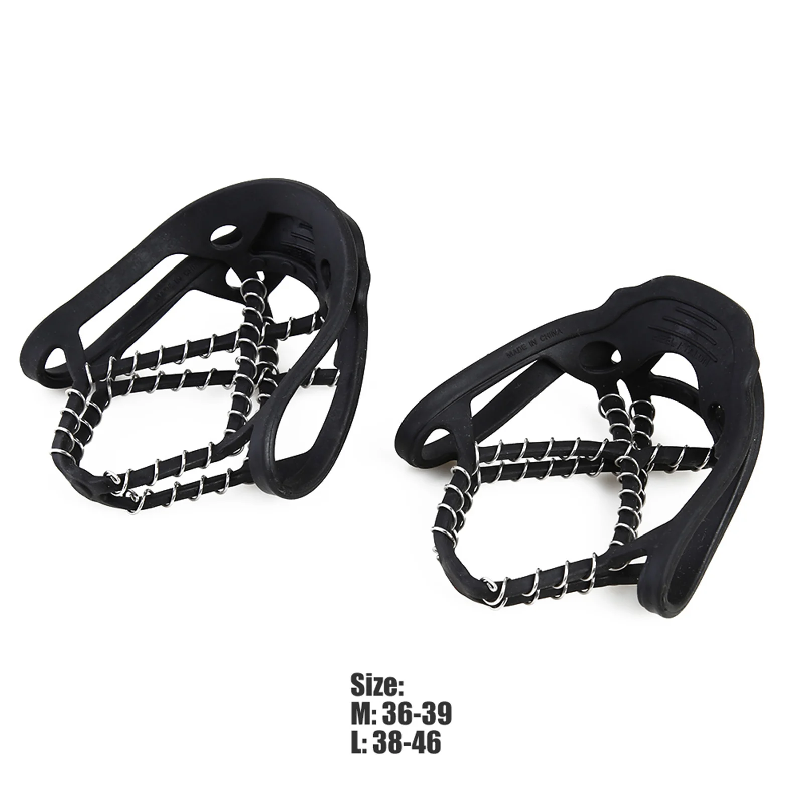 

Ice Snow Grips Boots Easy Carrying Portable Parts Anti Slip Spikes Crampons Travelling for Climbing Traction Walk Cleat