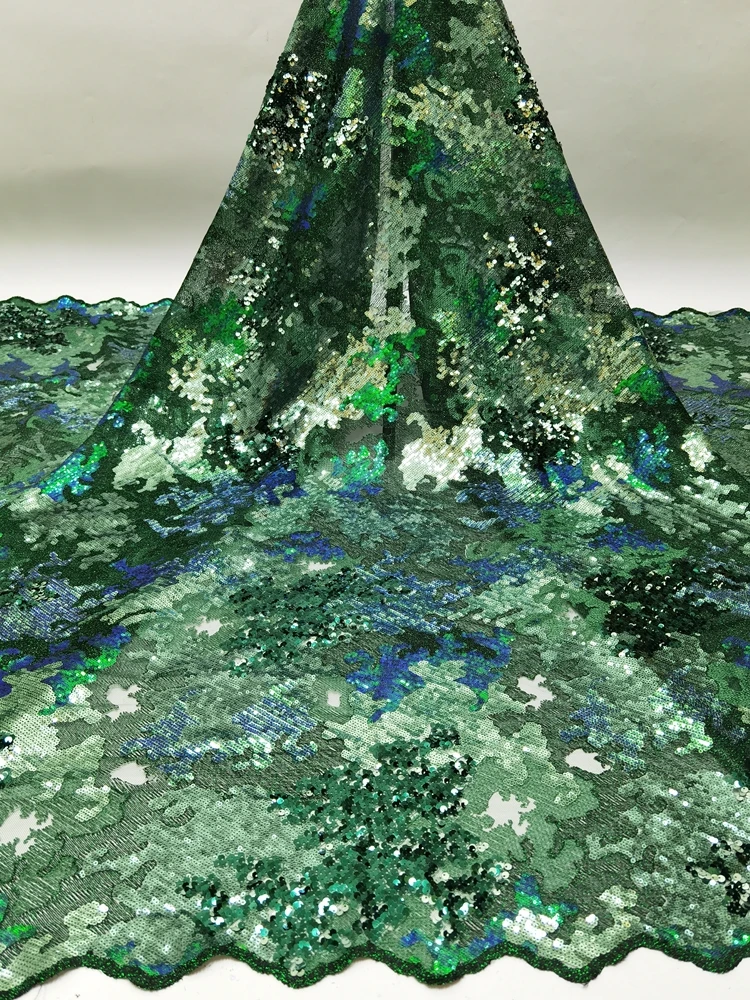 Африканская Европа Нигерия Дубай разноцветные блестки французское кружево 2021