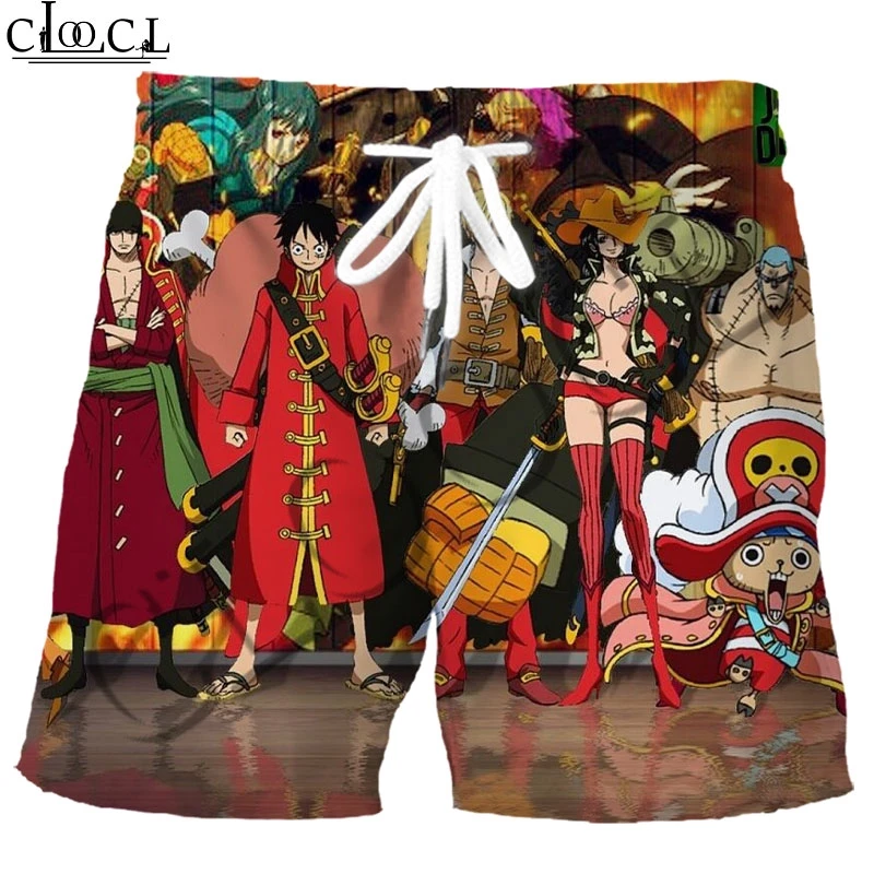 CLOOCL аниме шорты один кусок косплей 3D печать морской король мальчиков мода