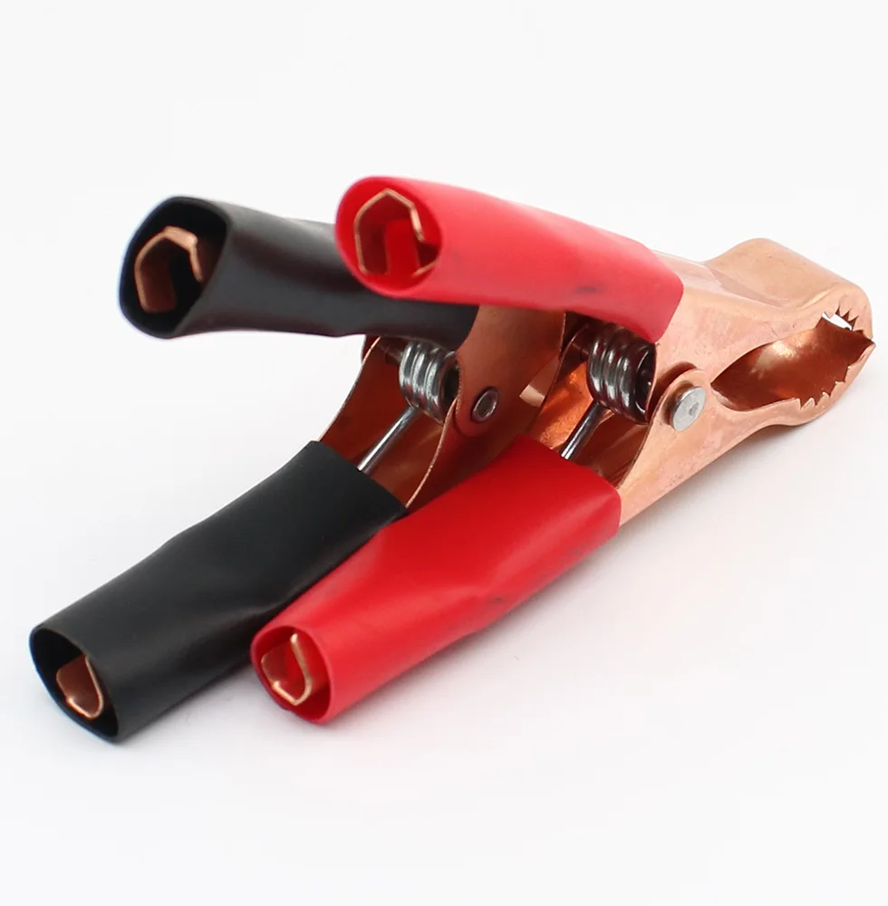 10 шт./лот изолированные зажимы типа крокодил пластиковая ручка кабельная