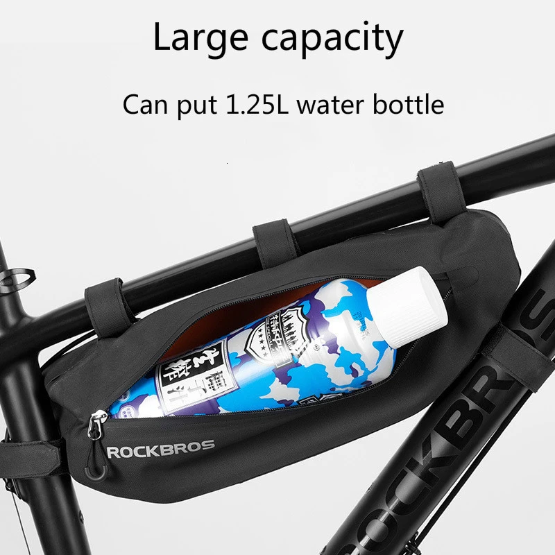 Водонепроницаемая велосипедная сумка передняя труба рамка для телефона большая