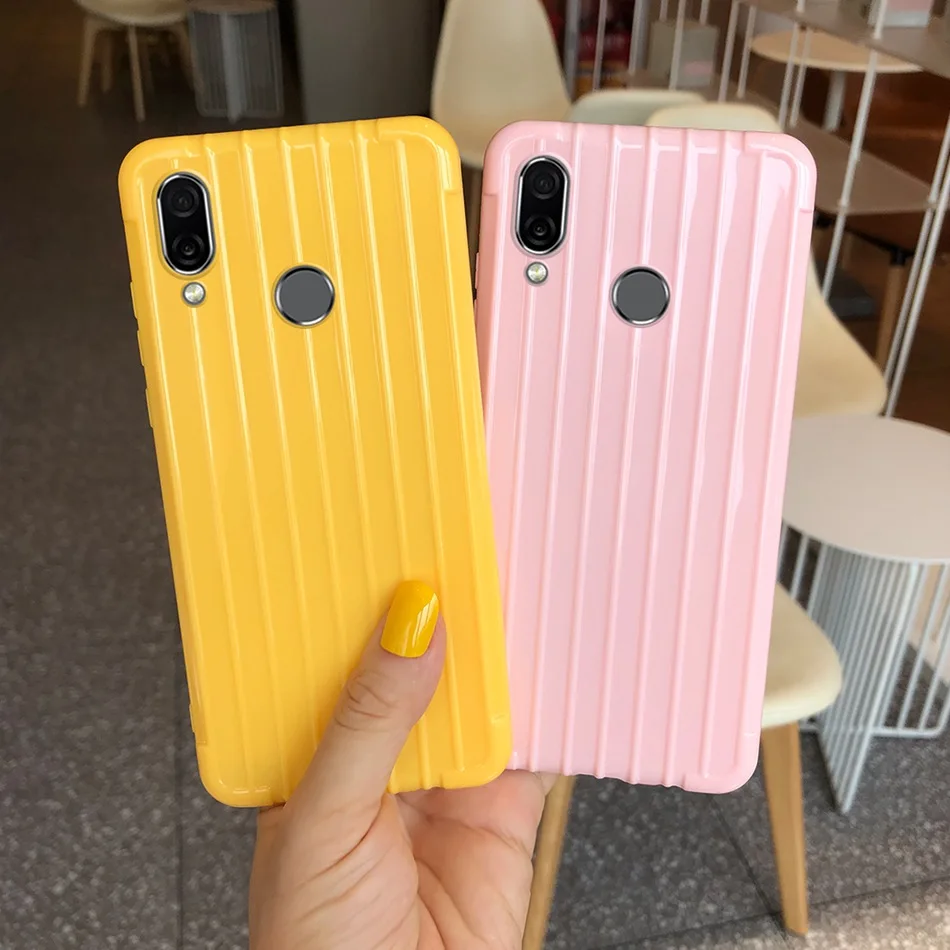 Силиконовый чехол в стиле багажника для Huawei Honor Play 6 3 дюйма Мягкий бампер из ТПУ