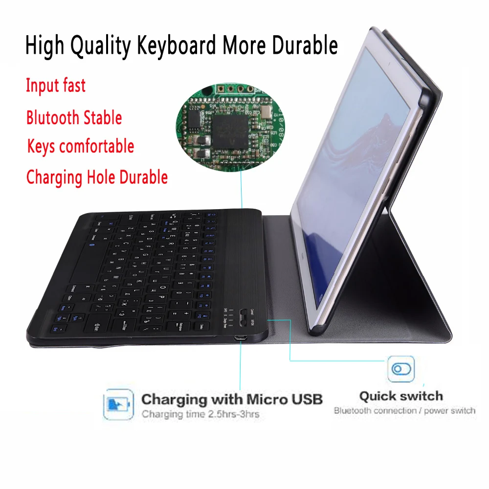 Чехол с русской клавиатурой для Huawei Mediapad T5 10 1 дюйма Женский чехол клавиатуры |