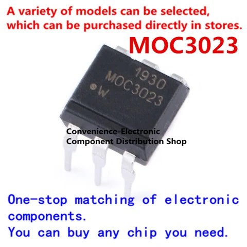 10 шт./упак. MOC3023 MOC3023M MOC3021s-ta1/ SMD-6 SOP-8 DIP-6 triac выходной фотоэлектрический соединитель