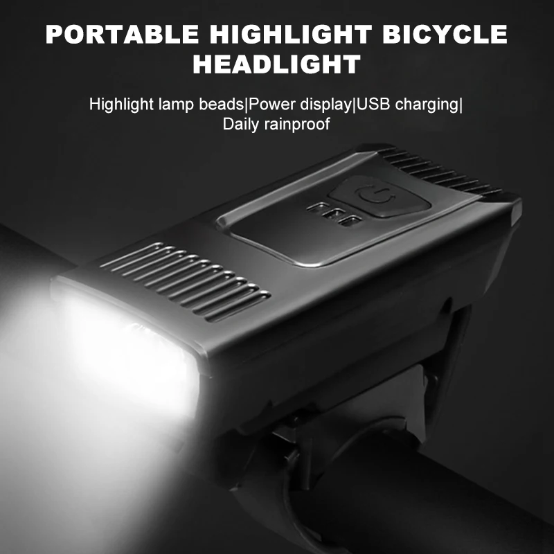 

New Bicycle Light 5-color Headlight USB Charging Night Riding Flashlight Mountain Bike Light Riding Equipment