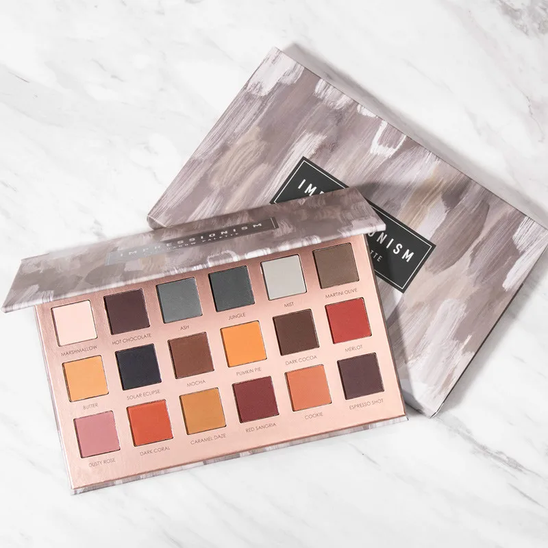 

18 цветов s All Mate, тени для век, высокострогие тени для век, палитра, легкая в смешивании, природный цвет, косметические тени для век