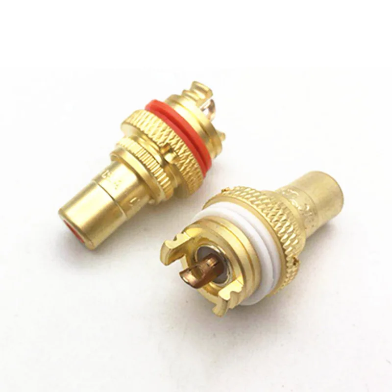 2 шт./1 пара медный CMC RCA гнездовой разъем AV аудио видео высокое качество