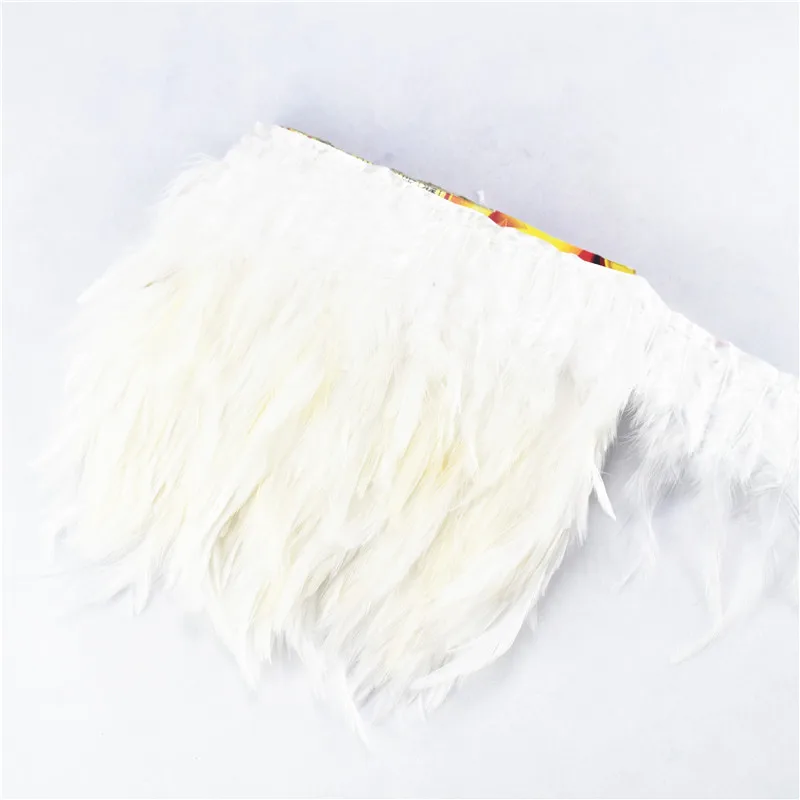 Оптовая продажа 10 м/лот темно-синие перья фазана отделка бахрома курица