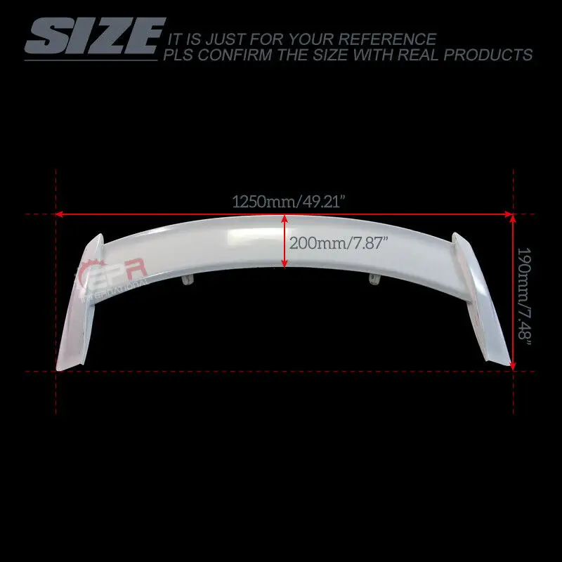 

For Ford 19-20 Focus Mark 4 RS Type Rear Spoiler Wing Lip FRP Unpainted Diffuser Trim Bodykits Addon Parts