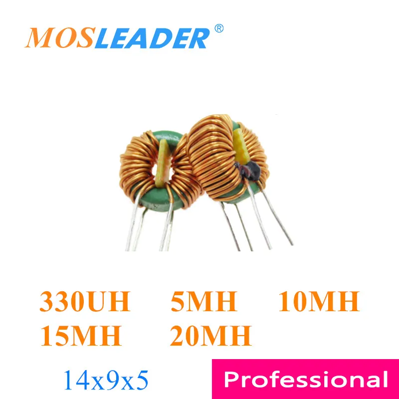 

Mosleader 100 шт. 14x9x5 330UH 5MH 10MH 15MH 20MH 1495 14*9*5 Mn-Zn зеленые индукторы кольцо индукторы Сделано в Китае