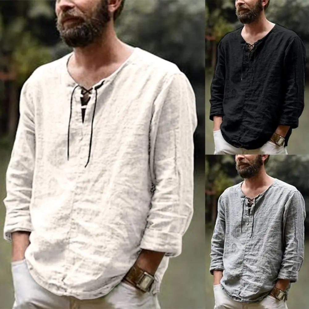 

Футболка мужская с V-образным вырезом, тонкая износостойкая рубашка, топ для студентов, уличная одежда, лето