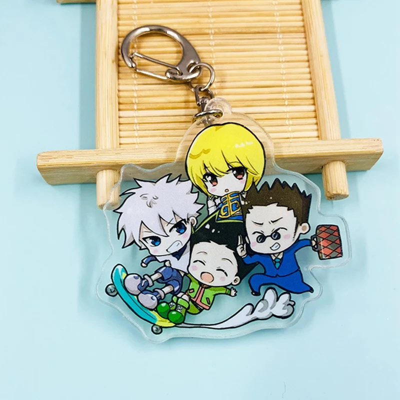 HUNTER x Аниме Killua Zoldyck Сапожки в стиле Kurapika ключ цепочки брелок Косплэй акриловая