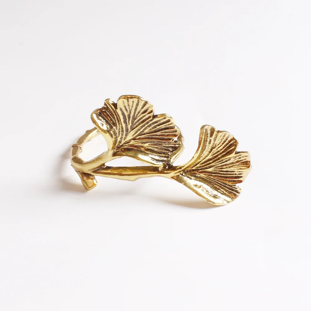 10 шт./лот модельная домашняя салфетка с листьями гинкго кольцевая