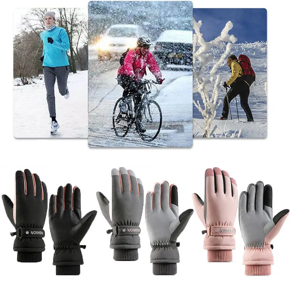 

Outdoor Sports Snowboard Thicken Waterproof Warm Ski Gloves Ridding Gloves Touch Screen