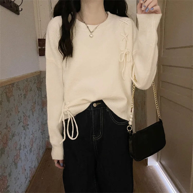 Живой НОВЫЙ свободный свитер с длинными рукавами Jum | Женская одежда
