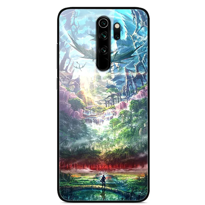 16 Для Xiaomi Redmi Note 8 Pro Чехол из закаленного стекла жесткий стеклянный чехол для телефона для Xiaomi Redmi Note 8 чехол для Redmi Note 8T Note8 - Цвет: 16