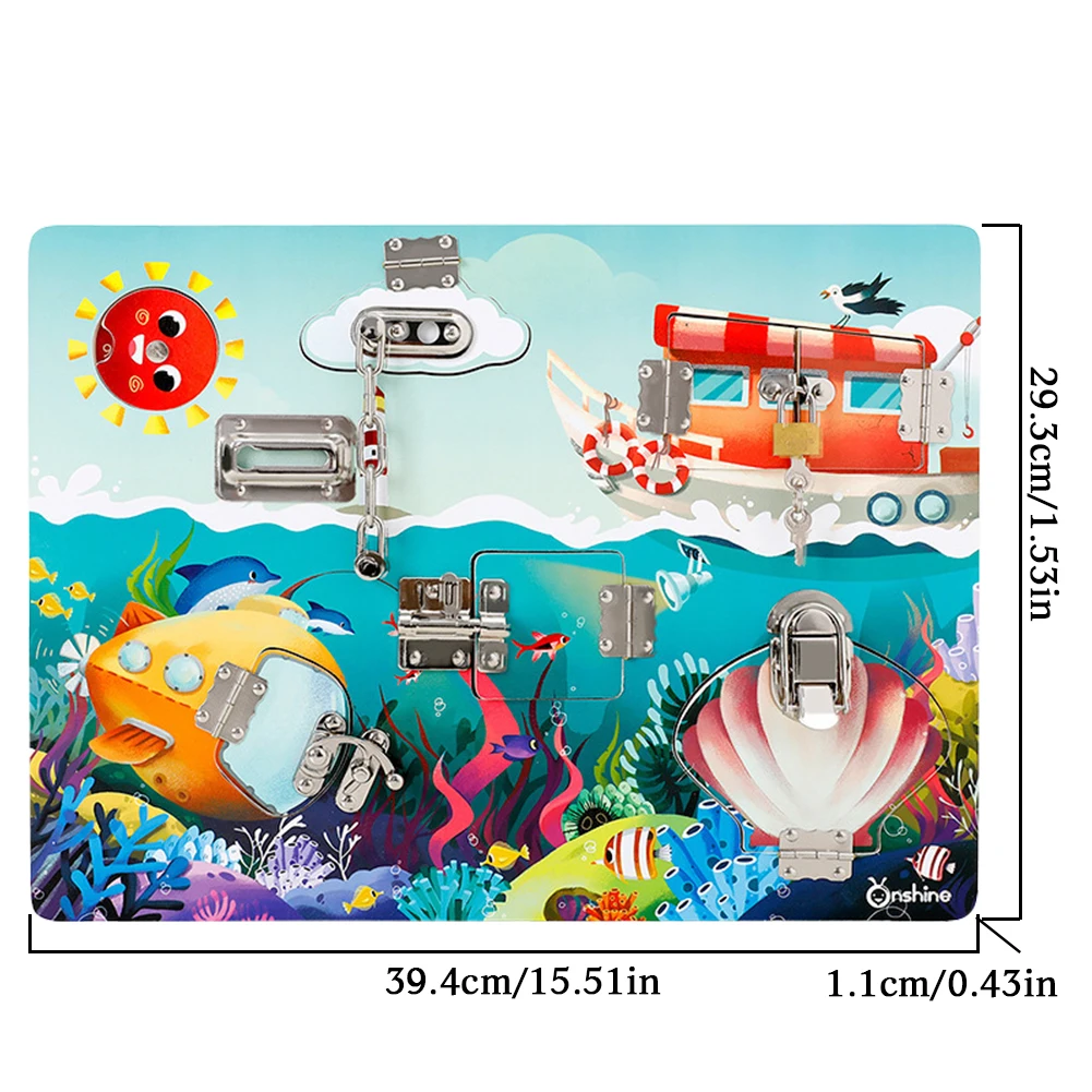 

Kids Learning Board Wooden Montessori Toys Sensory Board Activity Board Essential Educational Learning Toys For Toddlers Child