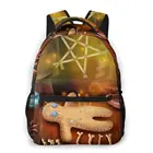 Женский рюкзак, детский школьный рюкзак для девочек-подростков, мистический рюкзак для ноутбука с черепами и свечами, дорожный рюкзак, 2021