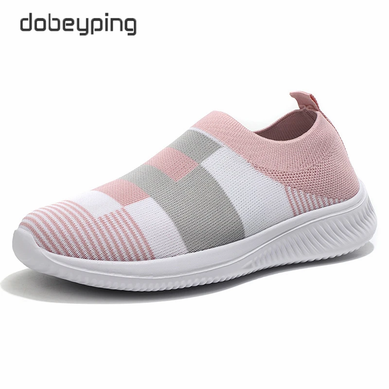 Casual Slip On Women's Shoes Breathable Mesh Woman Sneakers Lightweight Spring Autumn Female Flats Soft Walking Ladies Loafers